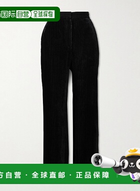 1h可退 香港直邮The Row 女士 Anker 罗纹天鹅绒直筒裤 10735W442