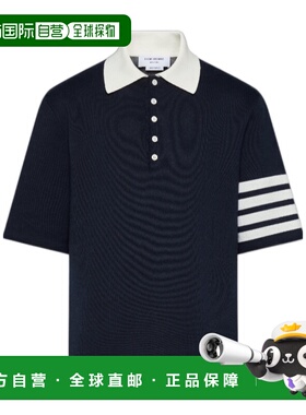 1h可退 香港直邮THOM BROWNE 男士T恤 MKP158AY3043415 SS2026 蓝