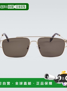 1h可退 香港直邮Fendi 芬迪 男士 First 矩形太阳眼镜 brown棕色