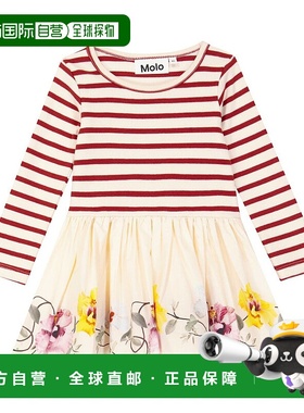1h可退 香港直邮Molo 婴儿 Candi 条纹印花连衣裙童装 colorful花