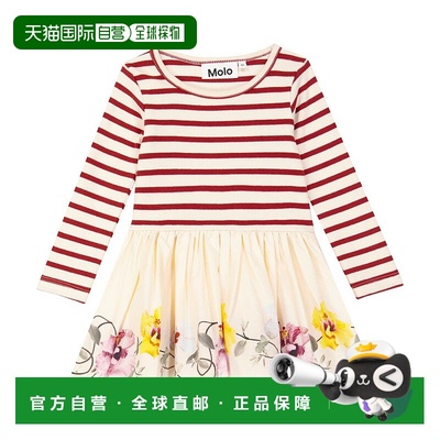 1h可退 香港直邮Molo 婴儿 Candi 条纹印花连衣裙童装 colorful花