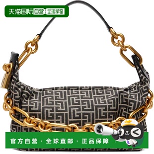 1h可退 香港直邮Balmain 巴尔曼 女士 黑色中号 Sync 单肩包 GN1B