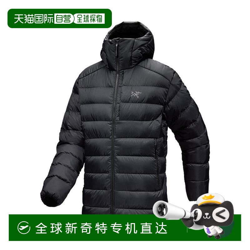 1h可退 欧洲直邮ARCTERYX始祖鸟 男士黑色钍连帽黑色聚酯羽绒服