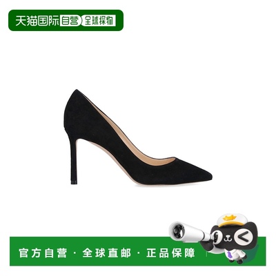 1h可退 香港直邮Jimmy Choo 周仰杰 女士 鞋跟黑色高跟鞋 ROMY85S