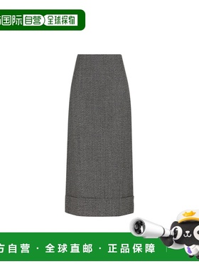 1h可退 香港直邮Prada 普拉达 女士 黑色半身裙 P117Y15K8F0002