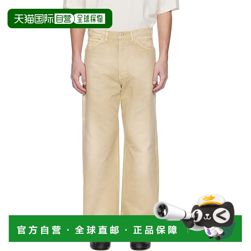 香港直邮AURALEE 男士 米色长裤 A25SP02CD beige米色 舒适时尚