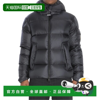 1h可退 香港直邮Moncler 盟可睐 男士 標誌貼片連帽絎縫夾克 K209