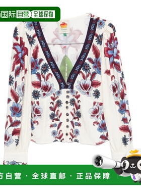 1h可退 香港直邮Farm Rio 花卉印花衬衫 350083长袖