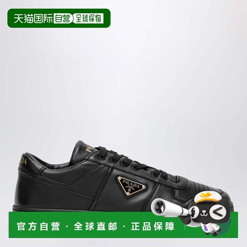 1h可退 香港直邮Prada 普拉达 男士 Downtown 黑色纳巴革运动鞋 2