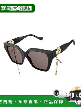 自营Gucci 黑色徽标太阳镜 GG1023S古驰时尚百搭舒适高级感