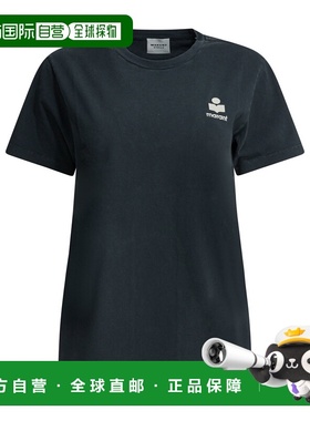 1h可退 香港直邮ISABEL MARANT 女士 蓝色棉质T恤 23PTS0070FAA1N