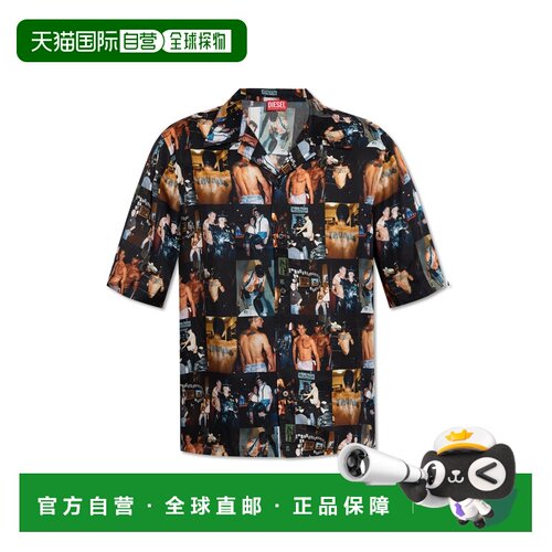 1h可退 香港直邮DIESEL 男士衬衫 PRSMECTOM25P015490SPBX9XXA SS