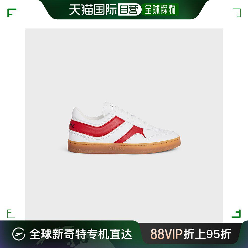 欧洲直邮celine思琳 TRAINER牛皮革低帮系带运动休闲鞋
