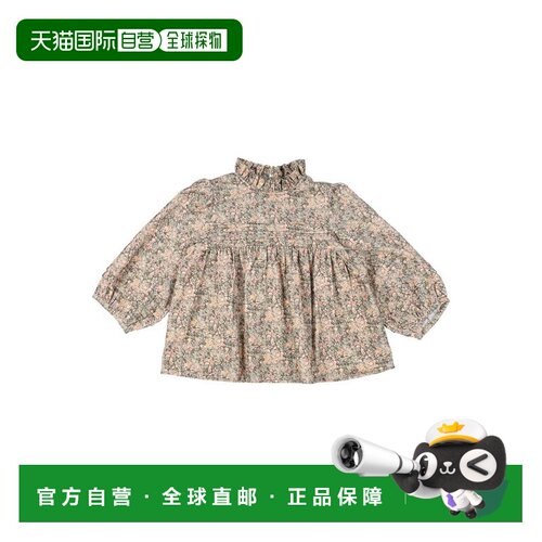 香港直邮Bonpoint 女童 上衣童装 green绿色 舒适时尚