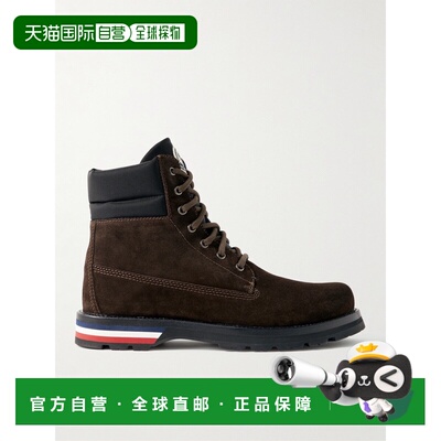 Moncler 盟可睐 男士 Vancouver Shell-Trimmed 绒面革登