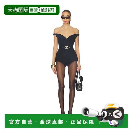 1h可退 香港直邮Self-Portrait 女士 珠皮呢连身裤 RS26075JSB