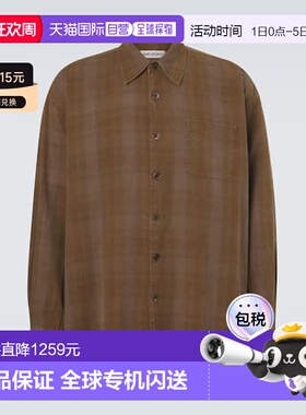 香港直邮Our Legacy 男士 Borrowed 格纹棉质衬衫 M2262BCFDAKOTA