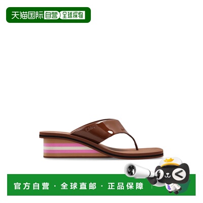 香港直邮CHLOÉ 女士凉鞋 CH26A19KYI6I3 AW2026 棕色 Wedge Heel