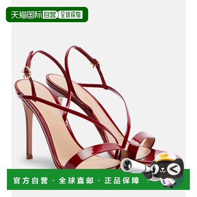 香港直邮Gianvito Rossi 吉安维托 罗西 女士 Manhattan 皮质凉鞋