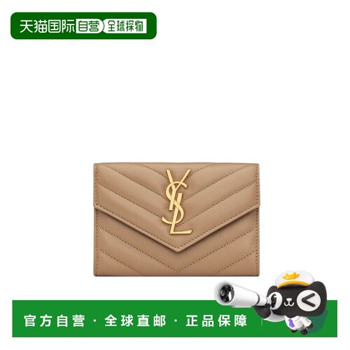 香港直邮Saint Laurent 徽标钱包 414404AAA44