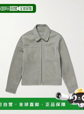 香港直邮Mr P. 男士 拼接皮革边绒面革夹克 MPO251018LILYPAD1658