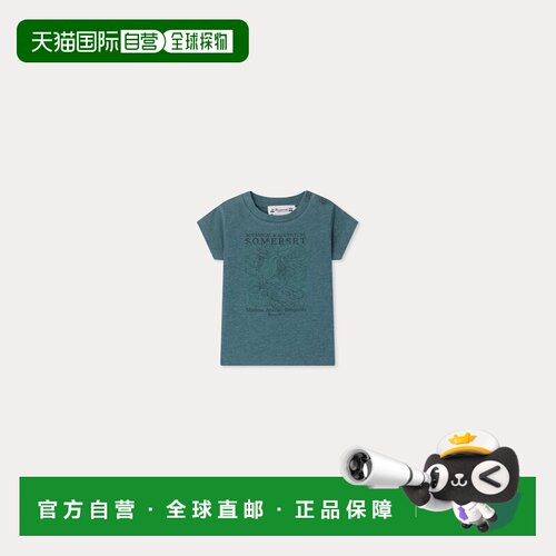 欧洲直邮Bonpoint小樱桃 Tom婴儿印花Somerset图案有机棉T恤