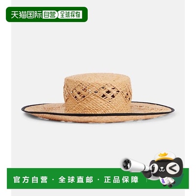 香港直邮Loro Piana 诺悠翩雅 女士 Artemisia 拉菲草编织遮阳帽