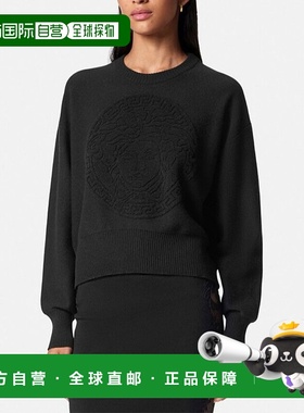 香港直邮Versace 图案圆领毛衣 10134291A10005针织衫