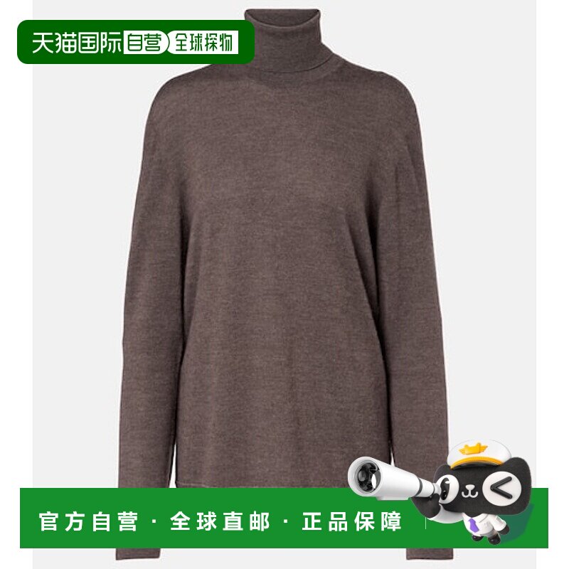 香港直邮The Row 女士 Lizzy 羊绒高领毛衣 brown棕色 舒适时尚