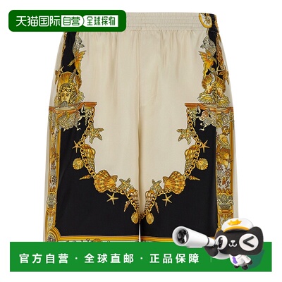 1h可退 香港直邮Versace 范思哲 男士 Coral Theatre 印花鬆緊腰