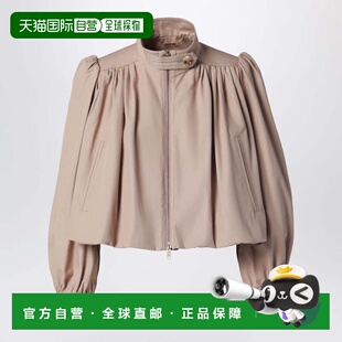 浅褐色褶皱毛圈棉质帆布夹克 1h可退 男士 蔻依 香港直邮Chloe