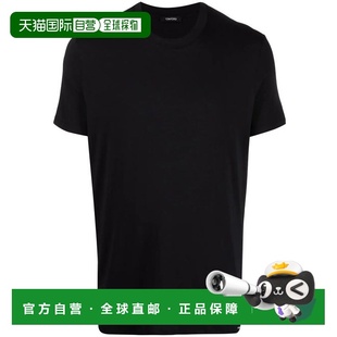 1h可退 香港直邮Tom Ford 汤姆 福特 男士 黑色棉质T恤 T4M081410