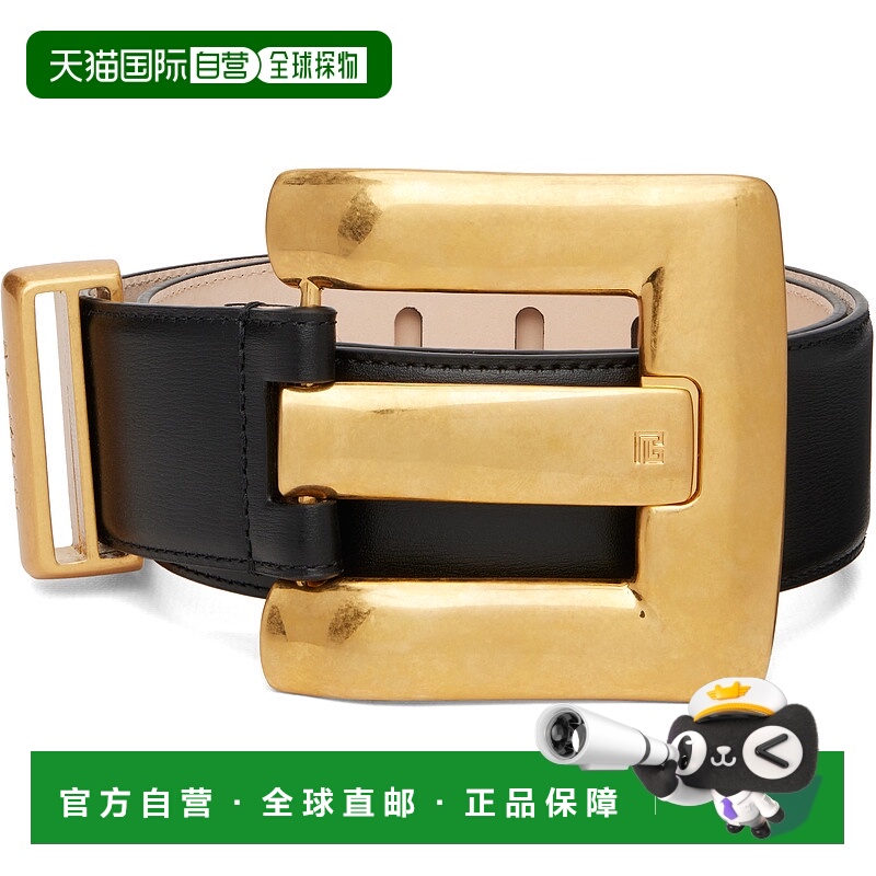 1h可退 香港直邮Balmain 巴尔曼 女士 黑色 Anthem Calfskin Leat