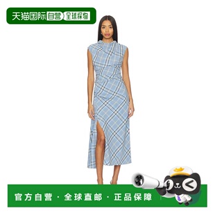 1h可退 香港直邮Simkhai 女士 Burke 垂褶中长连衣裙 5251181NP