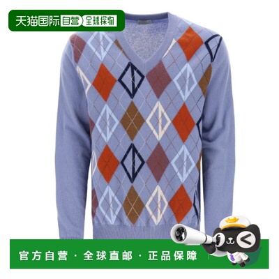 1h可退 香港直邮DIOR 迪奥 男士 V领羊绒毛衣 413M645AT73