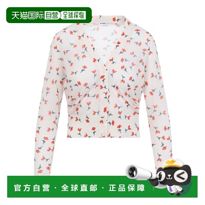 1h可退 香港直邮Jil Sander 长袖V领开衫 J03HP0024-J15480