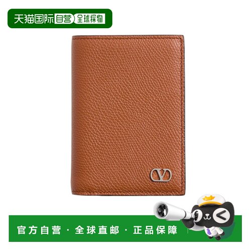 1h可退 香港直邮VALENTINO 男士钱包 YP0V06UAGHG5 AW2025 棕色 V