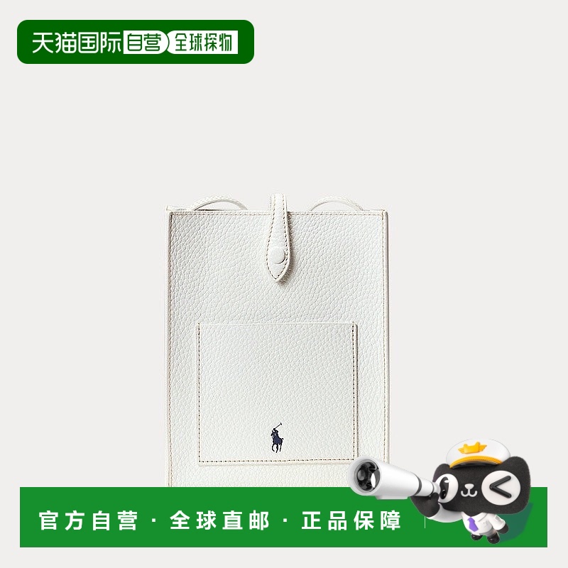 自营欧洲直邮RALPH LAUREN拉夫劳伦 PoloPlay皮革单肩包和口袋