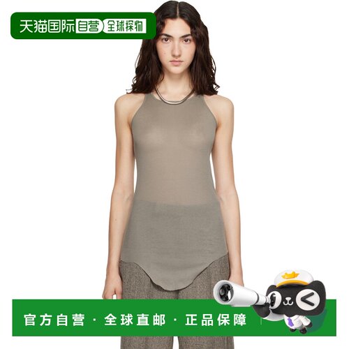 1h可退 香港直邮rick owens 瑞克 欧文斯 女士 灰褐色 Tower Basi