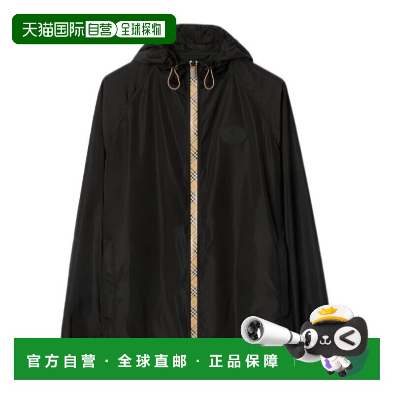 香港直邮BURBERRY 男士外套 81243271 CO 黑色 长袖休闲夹克