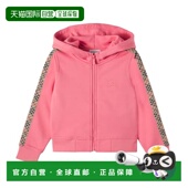 格纹棉质拉链连帽衫 1h可退 童 女童 EKD 香港直邮Burberry 巴宝莉