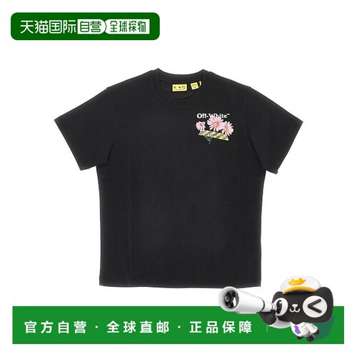 1h可退 香港直邮off-white 女童 米白T恤童装 44GAA001S26J004001