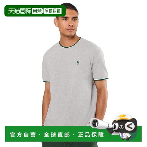 美国直邮Polo Ralph Lauren Polo 拉夫 劳伦 男士 合身弹力网纱T