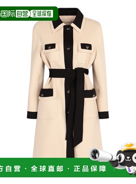 1h可退 香港直邮valentino 华伦天奴 女士 羊毛羊绒大衣 BCA7S06J