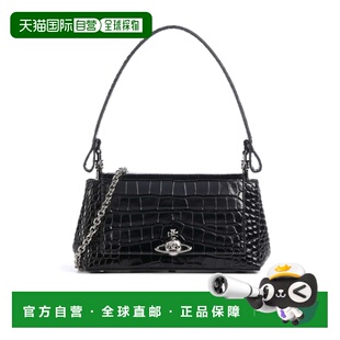 1h可退 香港直邮Vivienne Westwood Hazel 压纹鳄鱼纹中号单肩包