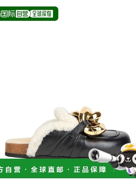 1h可退 香港直邮J.W. Anderson 男士 Mules 木屐 black黑色 舒适