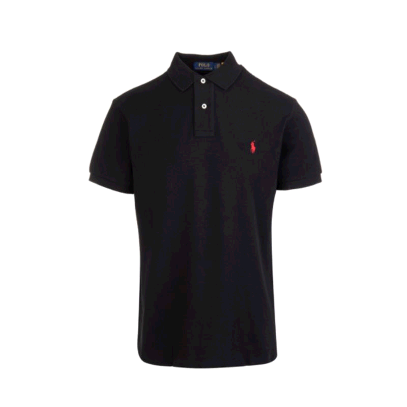 香港直邮Ralph Lauren 黑色徽标POLO衫 710-795080短袖