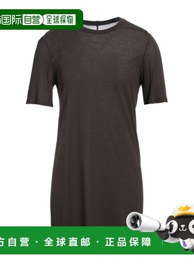 1h可退 香港直邮rick owens 瑞克 欧文斯 男士 T恤 brown棕色 舒