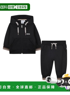 1h可退 香港直邮BOSS 波士 男童 SET 针织开衫长裤童装 J52480K09