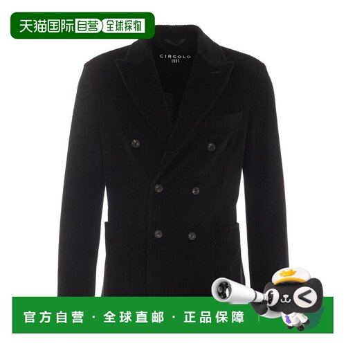 欧洲直邮CIRCOLO 1901 男士西服 CN54022001 AW2026 黑色 Velvet